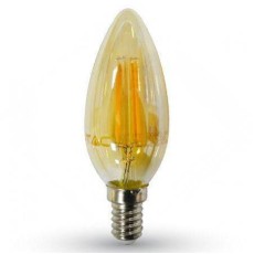 Bec LED E14 4W 2200K cu filament alb cald V-TAC