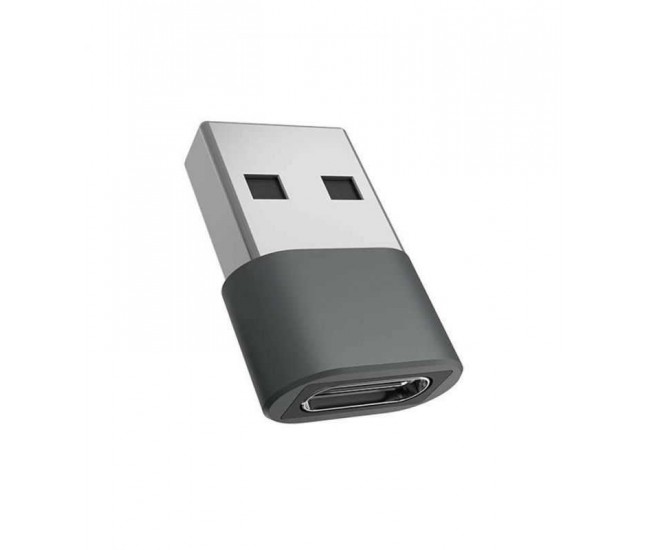 Adaptor USB tata - USB TYPE C mama incarcare/sincronizare metal V-TAC Adaptor USB tata - USB TYPE C mama incarcare/sincronizare metal V-TAC