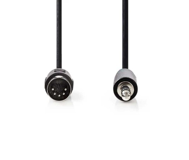 Cablu audio DIN 5pini tata - Jack 3.5 mm STEREO tata 2m Nedis CAGL20100BK20 Cablu audio DIN 5pini tata - Jack 3.5 mm STEREO tata 2m Nedis CAGL20100BK20
