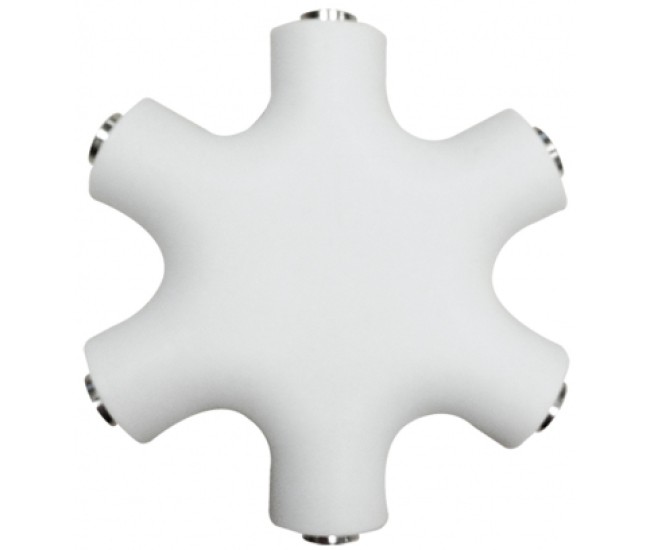 Splitter adaptor Jack 3.5 mm mama x6 stereo +cu cablu 0.2m alb LOGILINK CA1088 Splitter adaptor Jack 3.5 mm mama x6 stereo +cu cablu 0.2m alb LOGILINK CA1088