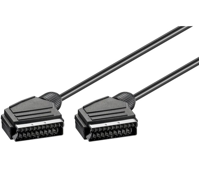 Cablu Euro SCART 21 pini - Euro SCART 21 pini 1.5m Goobay 11702