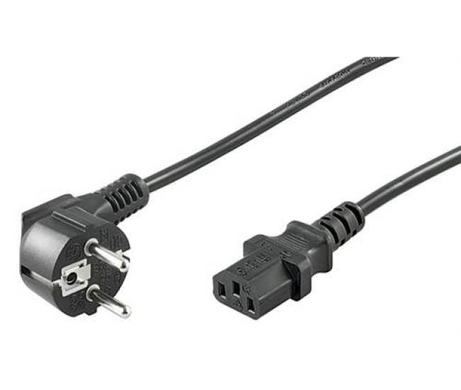 Cablu de alimentare calculator Schuko 90 grade tata - CCE mama 3m WELL