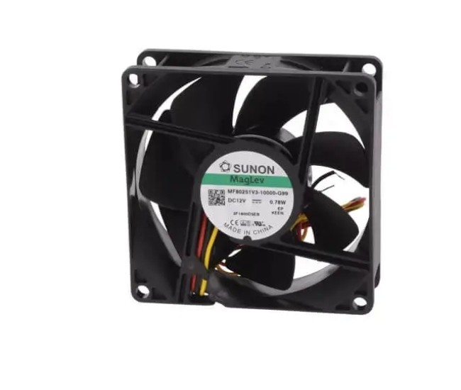 Ventilator DC axial 12VDC 80x80x25mm 0.78W 2600rot./min 55.77m3/h 28dBA Vapo Sunon MF80251V3-1000U-G99 Ventilator DC axial 12VDC 80x80x25mm 0.78W 2600rot./min 55.77m3/h 28dBA Vapo Sunon MF80251V3-1000U-G99