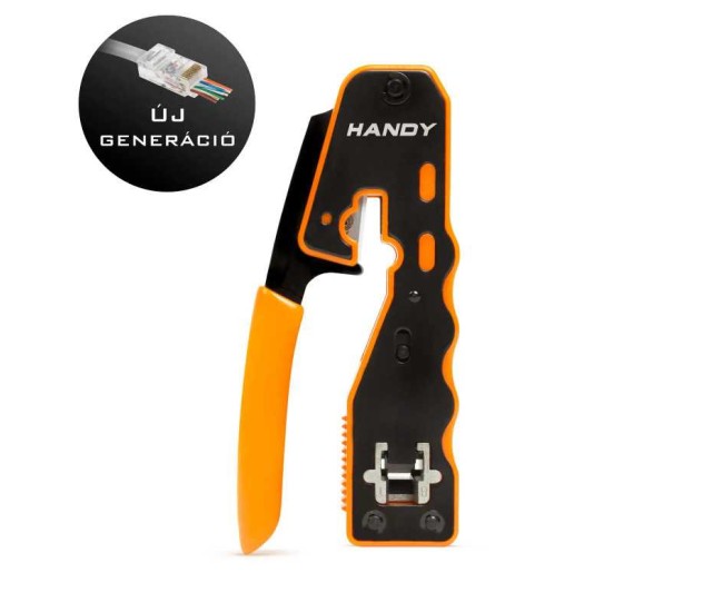 Cleste sertizare pentru conexiuni RJ45 8P CAT5/6/7/8 Pass Through decupare /taiere Handy 10181 Cleste sertizare pentru conexiuni RJ45 8P CAT5/6/7/8 Pass Through decupare /taiere Handy 10181