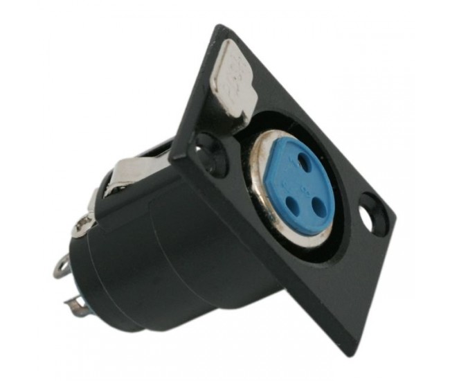 Solcu XLR 3 poli montabil Solcu XLR 3 poli montabil