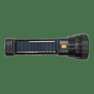 Lanterna LED USB + SOLAR 120lm neagra YF-1128