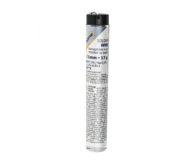 Fudor 17gr cositor de lipit fara plumb 1mm Sn97.3/Cu0.5%/sacaz2.2% HOME Fudor 17gr cositor de lipit fara plumb 1mm Sn97.3/Cu0.5%/sacaz2.2% HOME