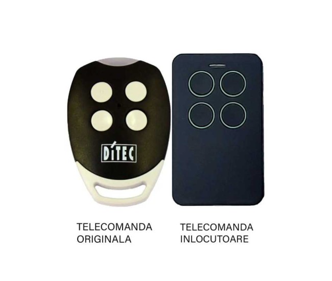 Telecomanda poarta garaj 4 butoane cod saritor frecventa 433.92MHz Ditec Gol 4C compatibila cu originalul (811) Telecomanda poarta garaj 4 butoane cod saritor frecventa 433.92MHz Ditec Gol 4C compatibila cu originalul (811)
