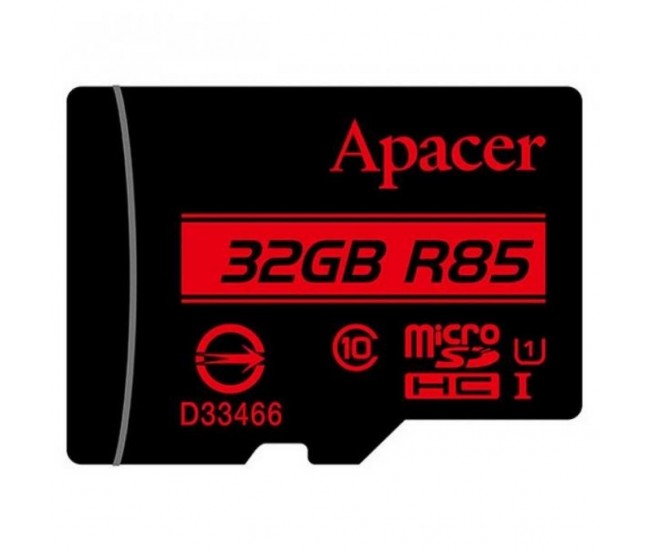 Card microSDHC UHS-I Apacer 32GB clasa10 cu adaptor SD Card microSDHC UHS-I Apacer 32GB clasa10 cu adaptor SD