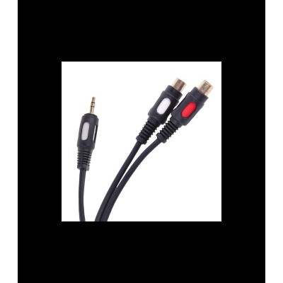 Cablu adaptor Jack tata 3.5 mm la 2x RCA mama 25cm dublu ecranat Cabletech Cablu adaptor Jack tata 3.5 mm la 2x RCA mama 25cm dublu ecranat Cabletech