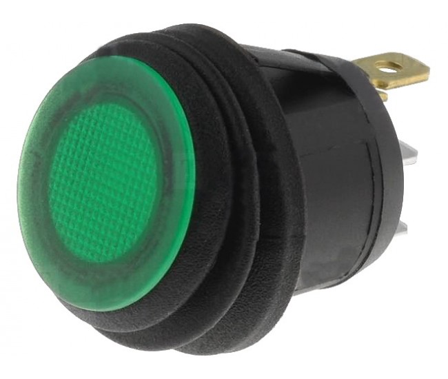 Intrerupator ROCKER SPST 2 pozitii OFF-ON cu retinere 10A/250VAC verde IP65 lampa cu neon ermetic SCI R13-112B8W-02-BGNN-0A-N2 Intrerupator ROCKER SPST 2 pozitii OFF-ON cu retinere 10A/250VAC verde IP65 lampa cu neon ermetic SCI R13-112B8W-02-BGNN-0A-N2