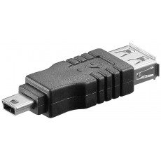Adaptor OTG mini USB 5 pini la USB A mama pentru case de marcat fiscale Adaptor OTG mini USB 5 pini la USB A mama pentru case de marcat fiscale