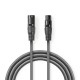 Cablu Balansat Audio XLR 3 Pini tata - XLR 3 Pini mama 15m Gri Nedis Cablu Balansat Audio XLR 3 Pini tata - XLR 3 Pini mama 15m Gri Nedis