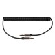 Cablu spiralat Jack 3.5 mm STEREO tata-tata 1m M-LIFE Cablu spiralat Jack 3.5 mm STEREO tata-tata 1m M-LIFE