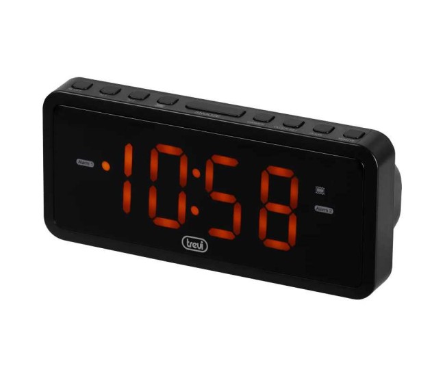 Ceas de masa cu alarma Trevi EC882 LED rosu ecran 1.2 alimentare 230V negru Ceas de masa cu alarma Trevi EC882 LED rosu ecran 1.2 alimentare 230V negru