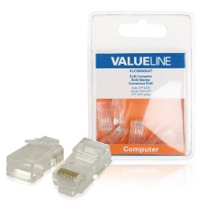 Mufe CAT6 UTP RJ45 SOLID PVC transparent 5buc VALUELINE Mufe CAT6 UTP RJ45 SOLID PVC transparent 5buc VALUELINE