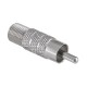 Adaptor F mama la RCA tata din metal Goobay
