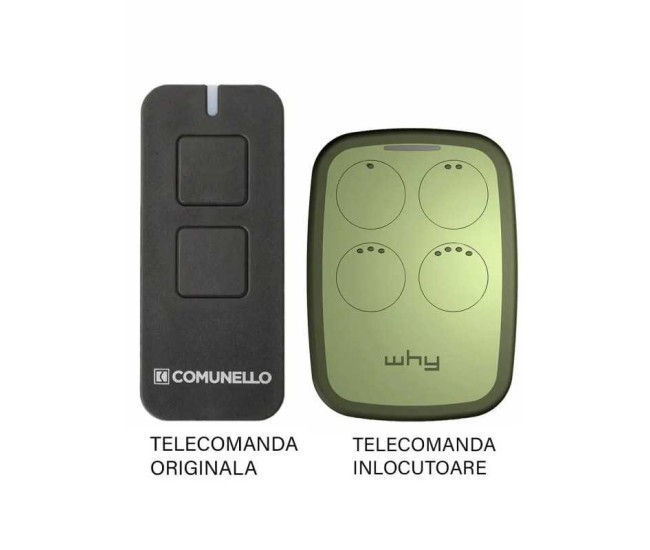 Telecomanda poarta garaj cu 2 butoane rolling cod frecventa 433.92MHz Comunnelo Victor 2RC compatibila cu originalul (808) Telecomanda poarta garaj cu 2 butoane rolling cod frecventa 433.92MHz Comunnelo Victor 2RC compatibila cu originalul (808)