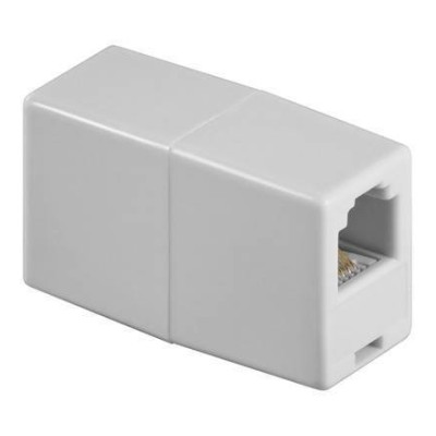 Adaptor prelungire RJ11 mama-mama alb Goobay Adaptor prelungire RJ11 mama-mama alb Goobay