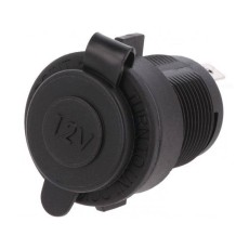 Adaptor mufa mama bricheta auto x1 neagra 20A de panou 12-24VDC SCI A13-142A Adaptor mufa mama bricheta auto x1 neagra 20A de panou 12-24VDC SCI A13-142A