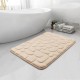 Covoras pentru Baie Antiderapant, Flippy, Uscare Rapida, Model 3D Piatra, 40x60 cm, Bej