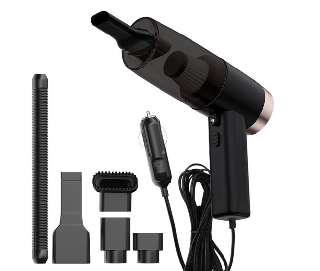 Aspirator Portabil Auto, Flippy, pentru Casa si Masina, Cablu Auto, Tub Prelungitor, 4 Capete de Aspirare, 20x16x19cm, Negru Aspirator Portabil Auto, Flippy, pentru Casa si Masina, Cablu Auto, Tub Prelungitor, 4 Capete de Aspirare, 20x16x19cm, Negru