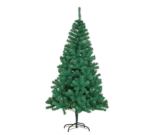 Brad de Craciun artificial cu suport inclus Flippy, 120 cm, 240 ramuri/varfuri, material plastic, suport clasic, fara iluminare, utilizat pentru interior/exterior, verde Brad de Craciun artificial cu suport inclus Flippy, 120 cm, 240 ramuri/varfuri, material plastic, suport clasic, fara iluminare, utilizat pentru interior/exterior, verde