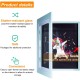 Rama Foto Flippy, cu Magnet, din Lemn, cu Spatiu Pentru Depozitare, Pentru Desene si Picturi A4, Sticla Securizata, Rama MDF, 21x30 cm, Albastru Rama Foto Flippy, cu Magnet, din Lemn, cu Spatiu Pentru Depozitare, Pentru Desene si Picturi A4, Sticla Securizata, Rama MDF, 21x30 cm, Albastru