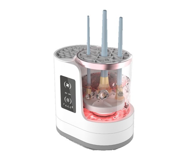 Dispozitiv Portabil de Curatare a Pensulelor de Machiaj, Flippy, cu Functie de Uscare, 5V, 850RPM, Cablu 1.2 m, 17.3 x 12.1 x 17.5 cm, Alb Dispozitiv Portabil de Curatare a Pensulelor de Machiaj, Flippy, cu Functie de Uscare, 5V, 850RPM, Cablu 1.2 m, 17.3 x 12.1 x 17.5 cm, Alb