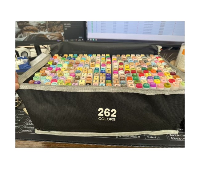 Set 262 Markere, Flippy, Dublu Capat, Subtire 1mm si Gros 6 mm, Geanta Depozitare, Corp Alb, Multicolor Set 262 Markere, Flippy, Dublu Capat, Subtire 1mm si Gros 6 mm, Geanta Depozitare, Corp Alb, Multicolor