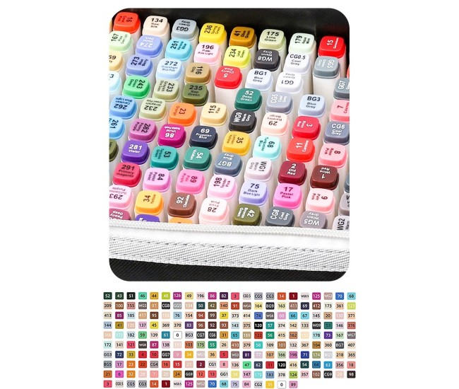 Set 262 Markere, Flippy, Dublu Capat, Subtire 1mm si Gros 6 mm, Geanta Depozitare, Corp Alb, Multicolor Set 262 Markere, Flippy, Dublu Capat, Subtire 1mm si Gros 6 mm, Geanta Depozitare, Corp Alb, Multicolor