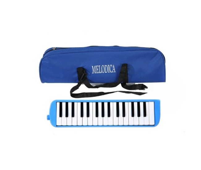 Muzicuta Melodica 32 Clape, Flippy, din ABS, pentru Incepatori, 45 x 13 x 7 cm, Include Husa si Suflator, Albastru Muzicuta Melodica 32 Clape, Flippy, din ABS, pentru Incepatori, 45 x 13 x 7 cm, Include Husa si Suflator, Albastru