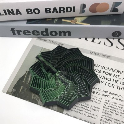 Jucarie decompresie, Stea 3D octogonala, maner spirala turn magic geometric, 17 cm, Negru Verde Jucarie decompresie, Stea 3D octogonala, maner spirala turn magic geometric, 17 cm, Negru Verde