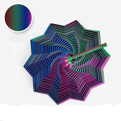 Jucarie decompresie, Stea 3D octogonala, maner spirala turn magic geometric, 17 cm, Albastru Rosu Verde Jucarie decompresie, Stea 3D octogonala, maner spirala turn magic geometric, 17 cm, Albastru Rosu Verde