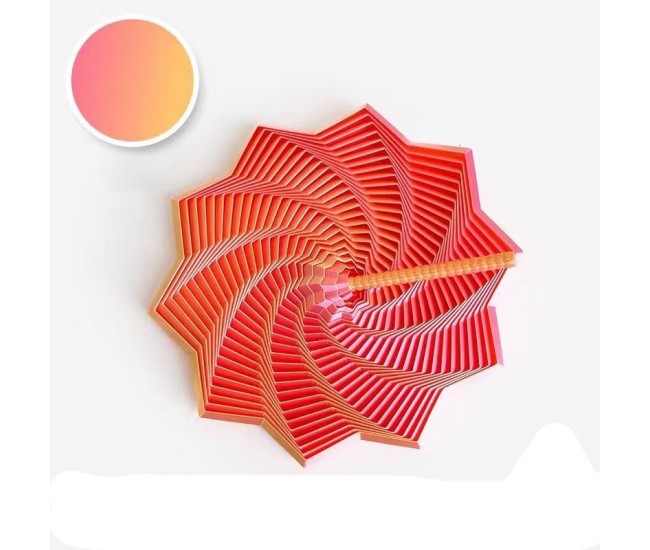 Jucarie decompresie, Stea 3D octogonala, maner spirala turn magic geometric, 17 cm, Roz Gold Jucarie decompresie, Stea 3D octogonala, maner spirala turn magic geometric, 17 cm, Roz Gold