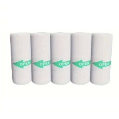 Set 5 Role de Hartie Termica Autocolanta, Flippy, pentru Mini Imprimanta Foto Portabila, Alb Set 5 Role de Hartie Termica Autocolanta, Flippy, pentru Mini Imprimanta Foto Portabila, Alb