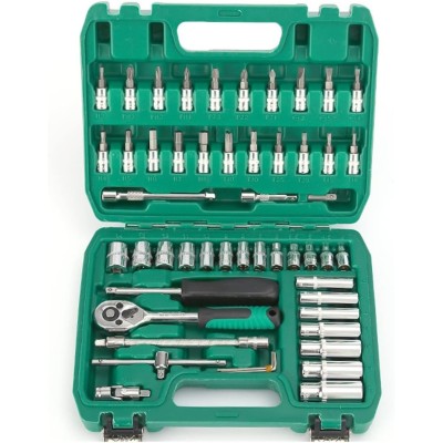 Trusa Chei Tubulare, Set 53 de Piese, Flippy, Surubelnita, Clichet, Tubulare, Imbus, Prelungitor, 27 x 20 x 5 cm, 1.7 kg, Cutie Verde Trusa Chei Tubulare, Set 53 de Piese, Flippy, Surubelnita, Clichet, Tubulare, Imbus, Prelungitor, 27 x 20 x 5 cm, 1.7 kg, Cutie Verde