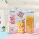 Cutii de Depozitare Alimente, Flippy, Set din 5 Cutii de tip Container, 1x0.5 l, 2x0.8 l, 1x1.2 l, 1x1.9 l, Recipiente pentru Cereale in Bucatarie, Transparente cu Capac Albastru-Alb Cutii de Depozitare Alimente, Flippy, Set din 5 Cutii de tip Container, 1x0.5 l, 2x0.8 l, 1x1.2 l, 1x1.9 l, Recipiente pentru Cereale in Bucatarie, Transparente cu Capac Albastru-Alb