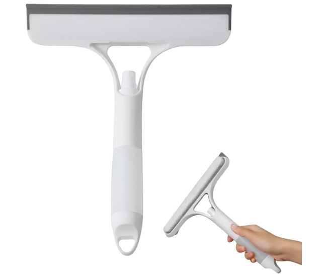 Racleta de Curatare 3 in 1, Flippy, Multifunctional, Pentru Casa si Masina, Pulverizator de Spray, Racleta din Silicon si Burete, 21.5 x 25.7 cm, Alb Racleta de Curatare 3 in 1, Flippy, Multifunctional, Pentru Casa si Masina, Pulverizator de Spray, Racleta din Silicon si Burete, 21.5 x 25.7 cm, Alb