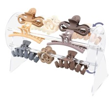 Organizator pentru Accesorii de Par, Flippy, Rotatie 360 Grade, din Plastic, 30 x 21 x 13 cm, Transparent Organizator pentru Accesorii de Par, Flippy, Rotatie 360 Grade, din Plastic, 30 x 21 x 13 cm, Transparent