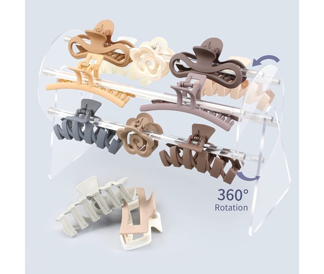 Organizator pentru Accesorii de Par, Flippy, Rotatie 360 Grade, din Plastic, 30 x 21 x 13 cm, Transparent Organizator pentru Accesorii de Par, Flippy, Rotatie 360 Grade, din Plastic, 30 x 21 x 13 cm, Transparent