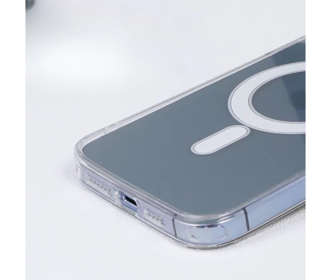 Husa protectie Flippy pentru iPhone 13 Mag Safe, 2 in 1 incarcare si magnet, Silicone, Transparenta Husa protectie Flippy pentru iPhone 13 Mag Safe, 2 in 1 incarcare si magnet, Silicone, Transparenta