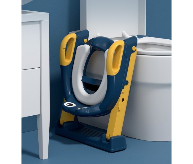 Reductor si Scaunel Inaltator WC, Flippy, pentru Copii 1 - 7 Ani, 2 Trepte Reglabile, Pliabil, Colac Moale, cu Spatar si Manere, Inaltime 54/58 cm x 39.5 x 35 cm, din Plastic+PVC, Albastru/Portocaliu Reductor si Scaunel Inaltator WC, Flippy, pentru Copii 1 - 7 Ani, 2 Trepte Reglabile, Pliabil, Colac Moale, cu Spatar si Manere, Inaltime 54/58 cm x 39.5 x 35 cm, din Plastic+PVC, Albastru/Portocaliu