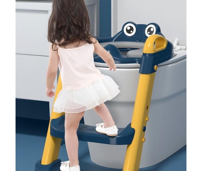 Reductor si Scaunel Inaltator WC, Flippy, pentru Copii 1 - 7 Ani, 2 Trepte Reglabile, Pliabil, Colac Moale, cu Spatar si Manere, Inaltime 54/58 cm x 39.5 x 35 cm, din Plastic+PVC, Albastru/Portocaliu Reductor si Scaunel Inaltator WC, Flippy, pentru Copii 1 - 7 Ani, 2 Trepte Reglabile, Pliabil, Colac Moale, cu Spatar si Manere, Inaltime 54/58 cm x 39.5 x 35 cm, din Plastic+PVC, Albastru/Portocaliu