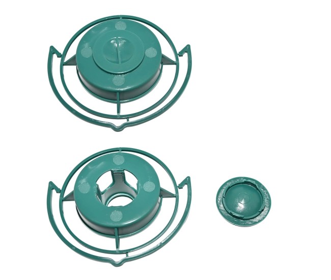 Suport Sticla pentru Hranit Pasari, Flippy, din Plastic, de Gradina, Fara Sticla, 12.5 x 3.8 x 2 cm, Verde