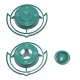 Suport Sticla pentru Hranit Pasari, Flippy, din Plastic, de Gradina, Fara Sticla, 12.5 x 3.8 x 2 cm, Verde