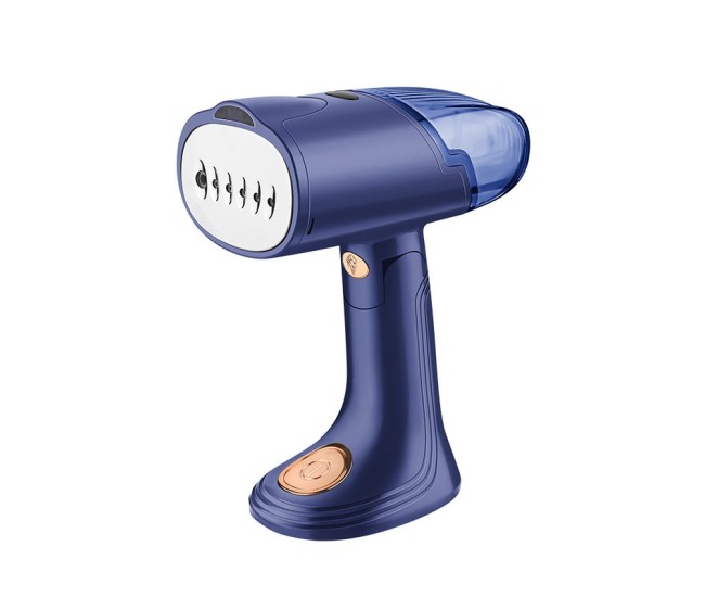 Aparat de Calcat Vertical Portabil cu Abur, Flippy, Putere 1500W, Rezervor Detasabil de 138ml, Priza, Functie Anti Calcar si Auto Curatare, Pliabil, cu Perie, 20x10.5x8 cm, Albastru