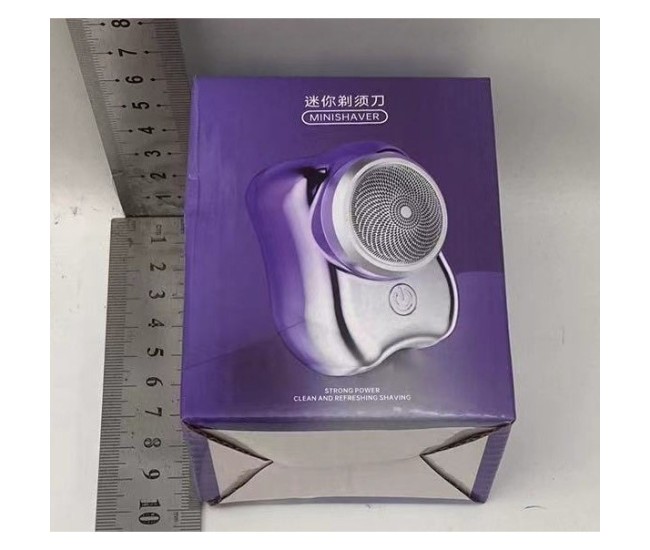 Aparat de Ras Electric, Flippy, Portabil, Incarcare USB Type-C, Autonomie >60 min, 6.5 x 4.5 x 4 cm, 5V, 3.7W, Mov