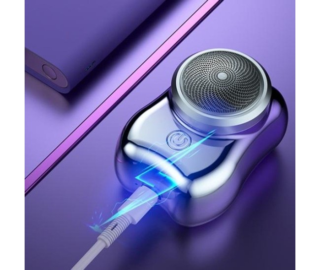 Aparat de Ras Electric, Flippy, Portabil, Incarcare USB Type-C, Autonomie >60 min, 6.5 x 4.5 x 4 cm, 5V, 3.7W, Mov