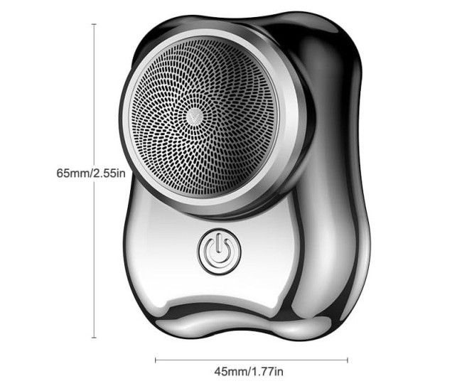 Aparat de Ras Electric, Flippy, Portabil, Incarcare USB Type-C, Autonomie >60 min, 6.5 x 4.5 x 4 cm, 5V, 3.7W, Negru